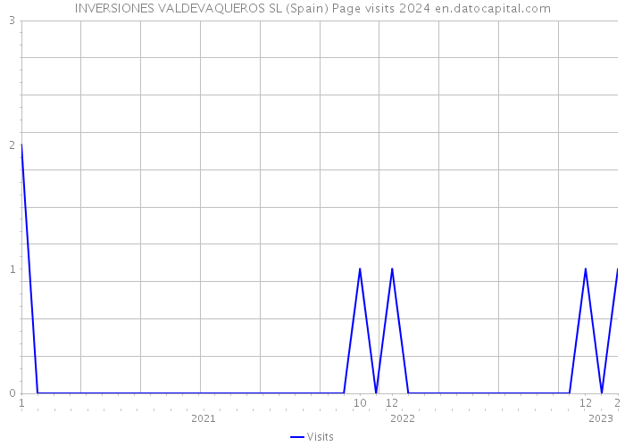 INVERSIONES VALDEVAQUEROS SL (Spain) Page visits 2024 