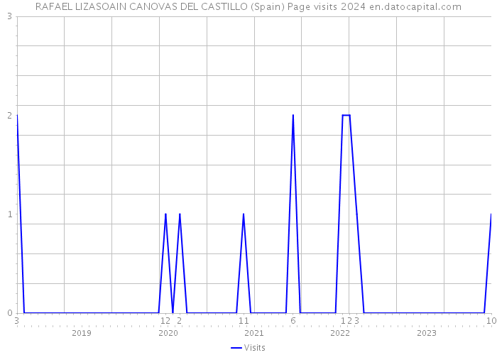 RAFAEL LIZASOAIN CANOVAS DEL CASTILLO (Spain) Page visits 2024 