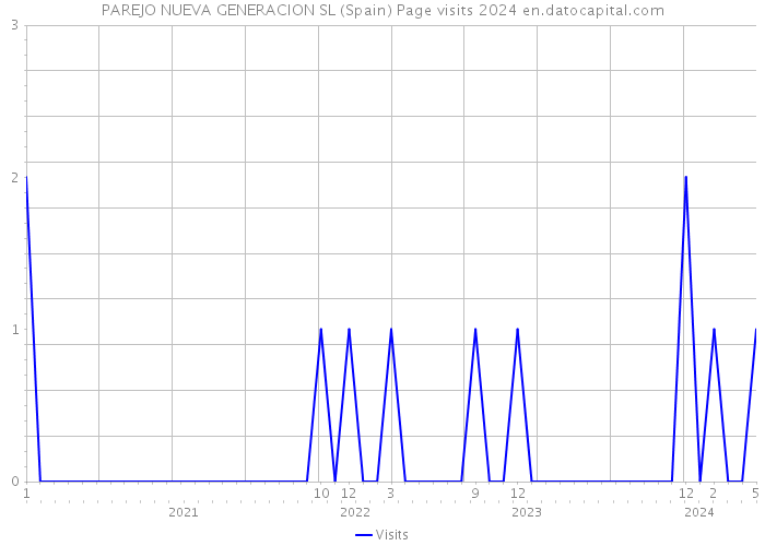 PAREJO NUEVA GENERACION SL (Spain) Page visits 2024 