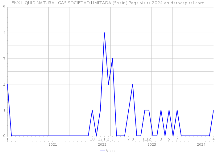 FNX LIQUID NATURAL GAS SOCIEDAD LIMITADA (Spain) Page visits 2024 
