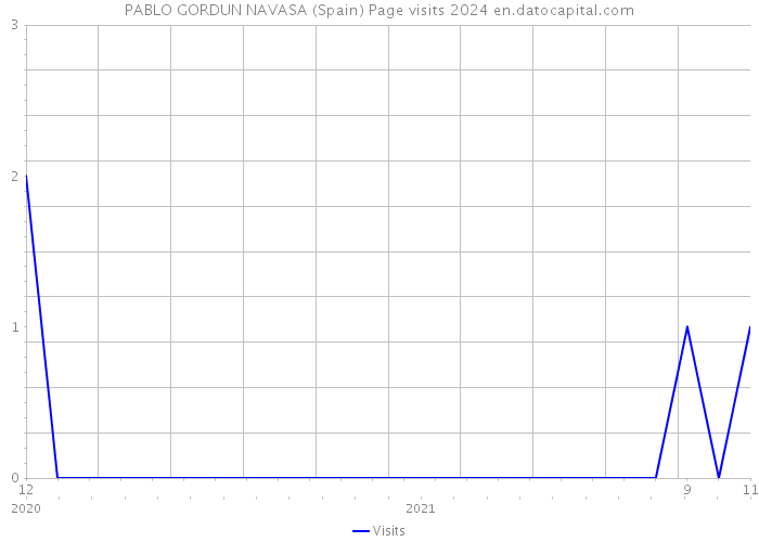 PABLO GORDUN NAVASA (Spain) Page visits 2024 