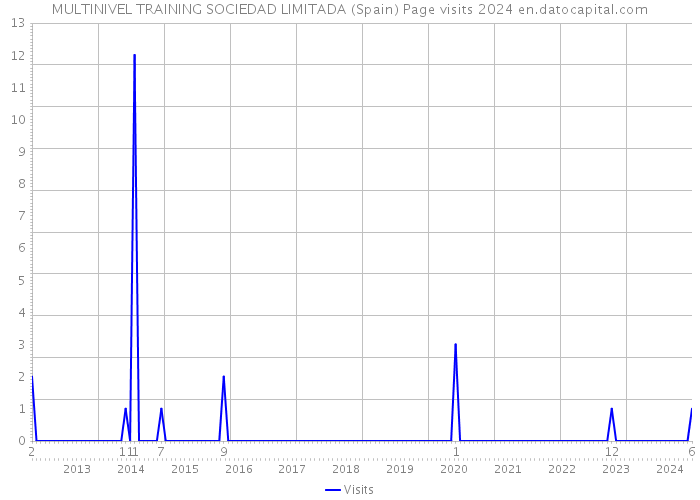 MULTINIVEL TRAINING SOCIEDAD LIMITADA (Spain) Page visits 2024 