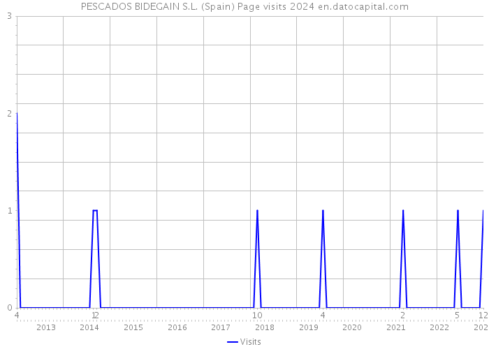 PESCADOS BIDEGAIN S.L. (Spain) Page visits 2024 