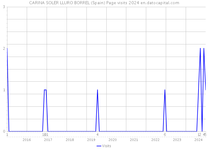 CARINA SOLER LLURO BORREL (Spain) Page visits 2024 