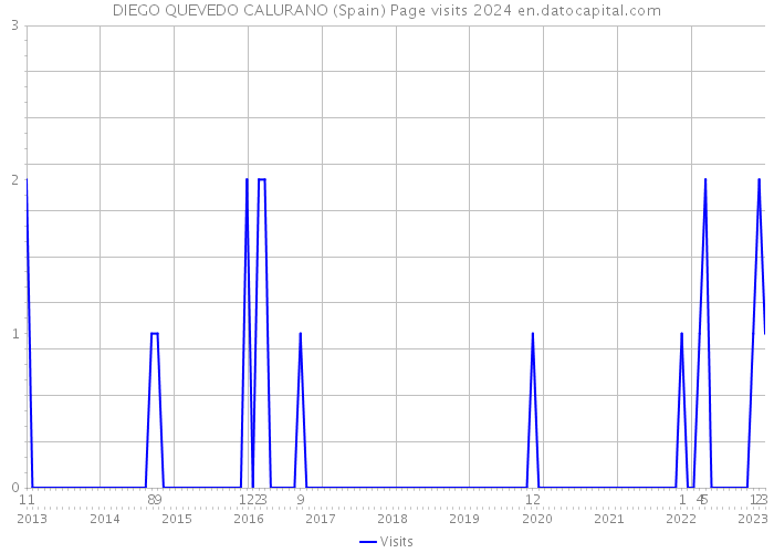 DIEGO QUEVEDO CALURANO (Spain) Page visits 2024 
