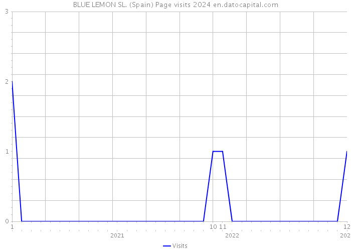 BLUE LEMON SL. (Spain) Page visits 2024 