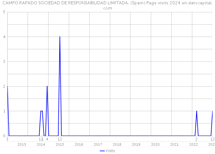 CAMPO RAPADO SOCIEDAD DE RESPONSABILIDAD LIMITADA. (Spain) Page visits 2024 