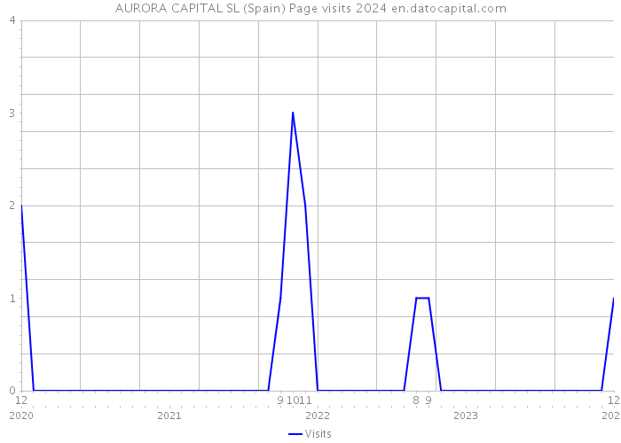AURORA CAPITAL SL (Spain) Page visits 2024 
