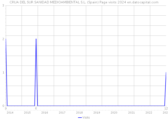 CRUA DEL SUR SANIDAD MEDIOAMBIENTAL S.L. (Spain) Page visits 2024 