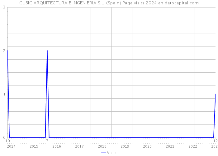 CUBIC ARQUITECTURA E INGENIERIA S.L. (Spain) Page visits 2024 