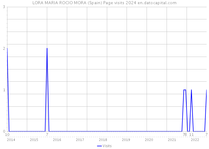 LORA MARIA ROCIO MORA (Spain) Page visits 2024 
