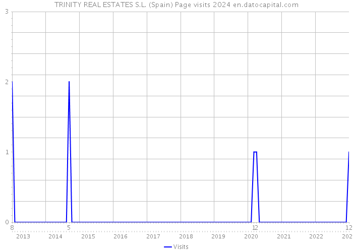 TRINITY REAL ESTATES S.L. (Spain) Page visits 2024 