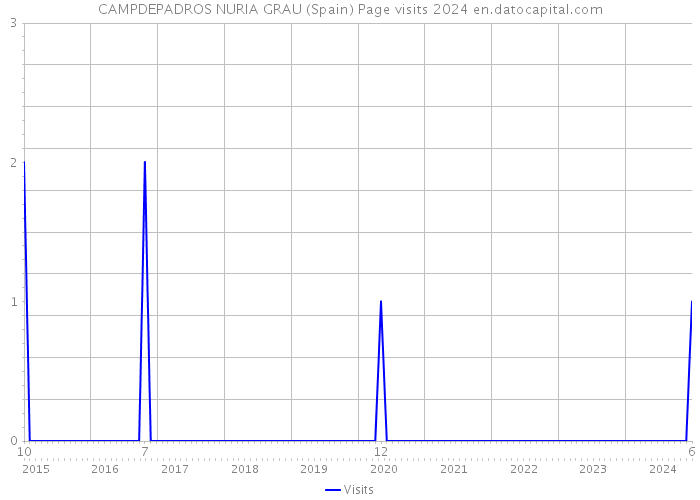 CAMPDEPADROS NURIA GRAU (Spain) Page visits 2024 