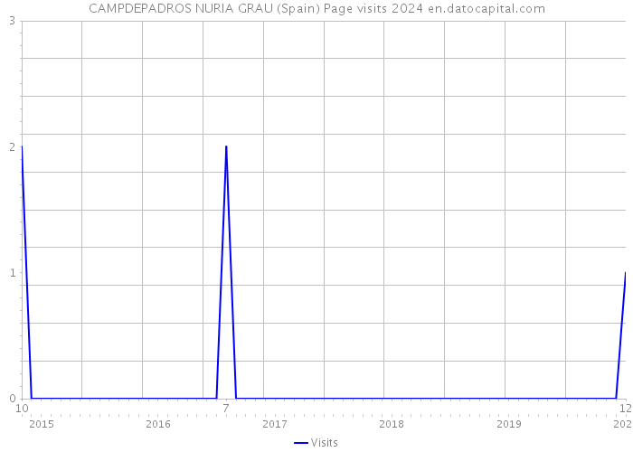 CAMPDEPADROS NURIA GRAU (Spain) Page visits 2024 
