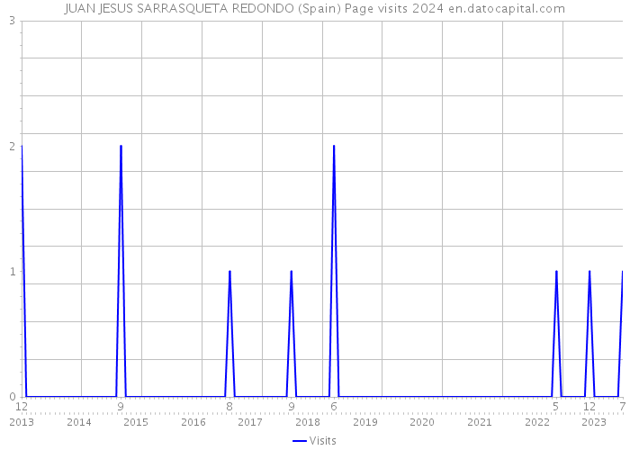 JUAN JESUS SARRASQUETA REDONDO (Spain) Page visits 2024 