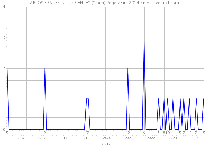 KARLOS ERAUSKIN TURRIENTES (Spain) Page visits 2024 