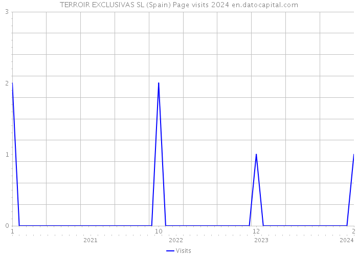 TERROIR EXCLUSIVAS SL (Spain) Page visits 2024 