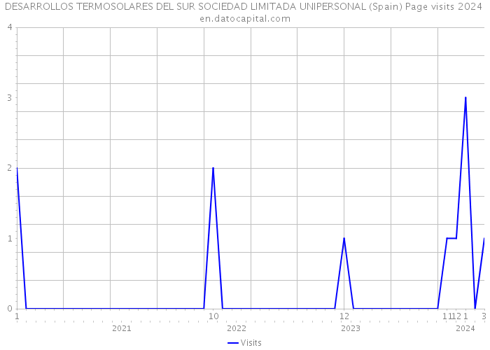 DESARROLLOS TERMOSOLARES DEL SUR SOCIEDAD LIMITADA UNIPERSONAL (Spain) Page visits 2024 