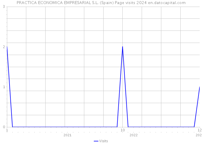 PRACTICA ECONOMICA EMPRESARIAL S.L. (Spain) Page visits 2024 
