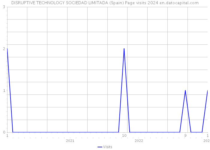 DISRUPTIVE TECHNOLOGY SOCIEDAD LIMITADA (Spain) Page visits 2024 