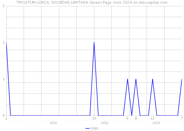 TRIGATUM LORCA, SOCIEDAD LIMITADA (Spain) Page visits 2024 