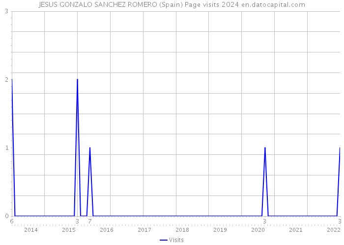 JESUS GONZALO SANCHEZ ROMERO (Spain) Page visits 2024 