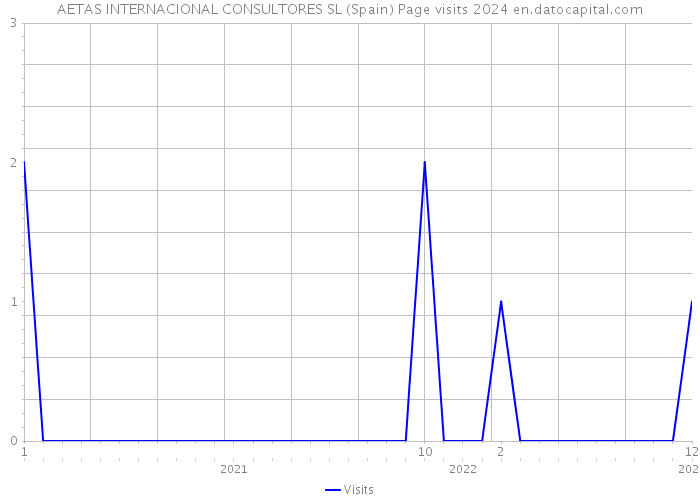 AETAS INTERNACIONAL CONSULTORES SL (Spain) Page visits 2024 