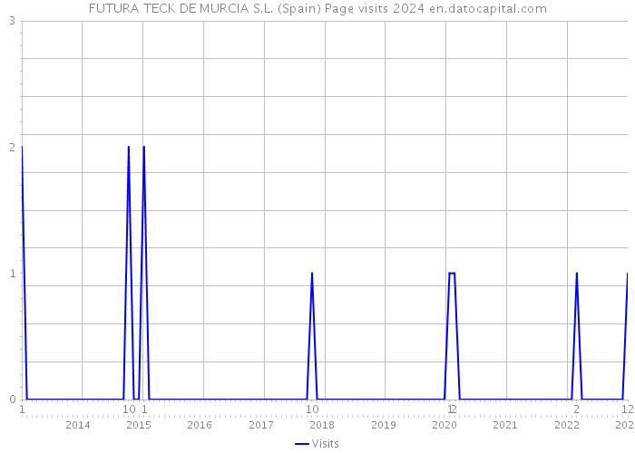 FUTURA TECK DE MURCIA S.L. (Spain) Page visits 2024 