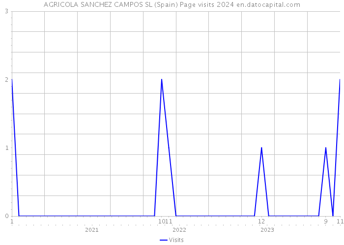 AGRICOLA SANCHEZ CAMPOS SL (Spain) Page visits 2024 