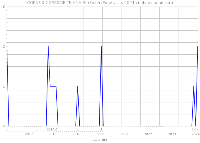 COPAS & COPAS DE TRIANA SL (Spain) Page visits 2024 