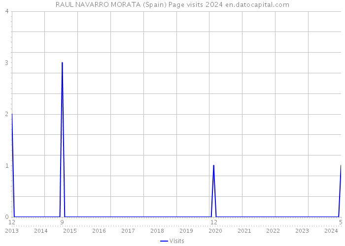 RAUL NAVARRO MORATA (Spain) Page visits 2024 