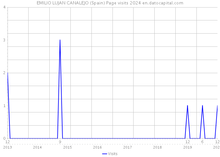 EMILIO LUJAN CANALEJO (Spain) Page visits 2024 