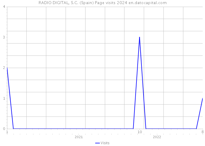 RADIO DIGITAL, S.C. (Spain) Page visits 2024 