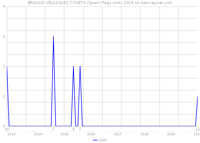 BRAULIO VELAZQUEZ COVETA (Spain) Page visits 2024 