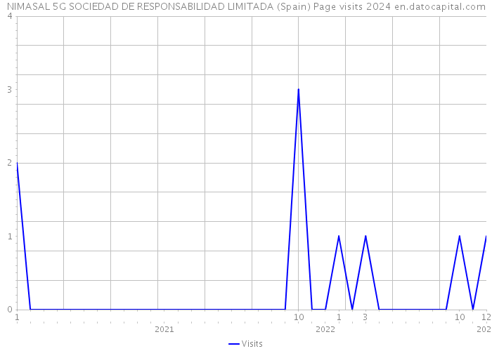NIMASAL 5G SOCIEDAD DE RESPONSABILIDAD LIMITADA (Spain) Page visits 2024 