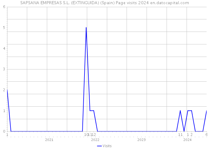 SAPSANA EMPRESAS S.L. (EXTINGUIDA) (Spain) Page visits 2024 