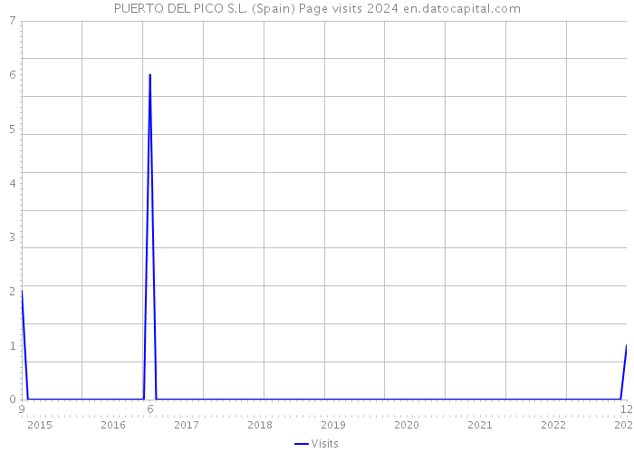 PUERTO DEL PICO S.L. (Spain) Page visits 2024 