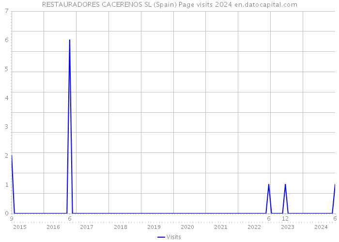 RESTAURADORES CACERENOS SL (Spain) Page visits 2024 