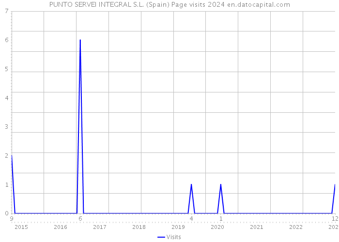 PUNTO SERVEI INTEGRAL S.L. (Spain) Page visits 2024 