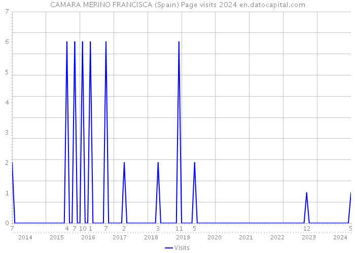 CAMARA MERINO FRANCISCA (Spain) Page visits 2024 
