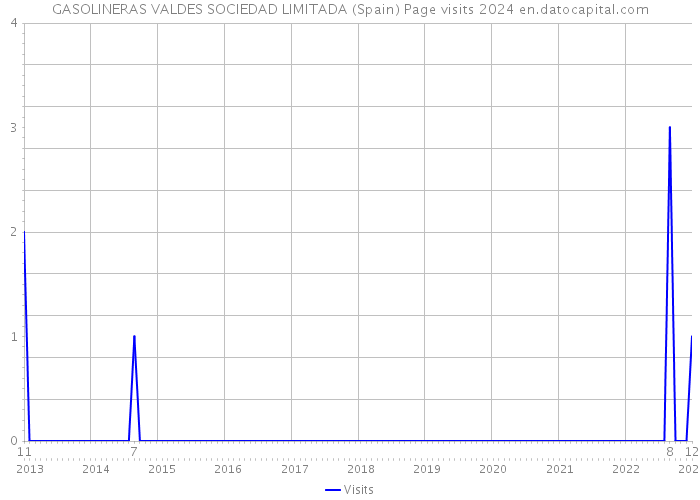 GASOLINERAS VALDES SOCIEDAD LIMITADA (Spain) Page visits 2024 
