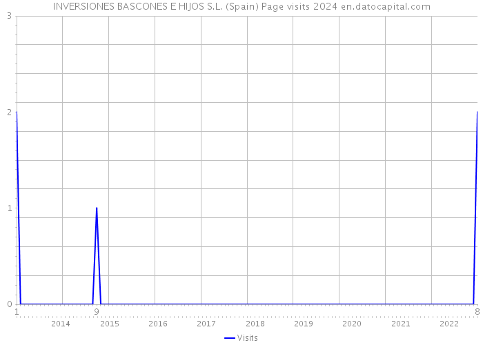 INVERSIONES BASCONES E HIJOS S.L. (Spain) Page visits 2024 