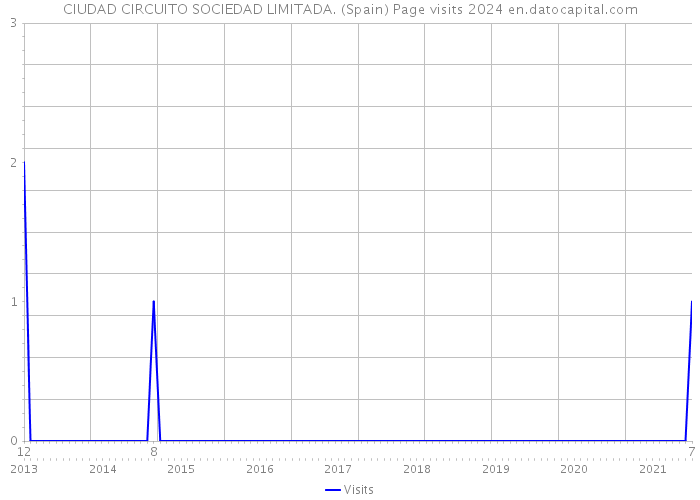 CIUDAD CIRCUITO SOCIEDAD LIMITADA. (Spain) Page visits 2024 