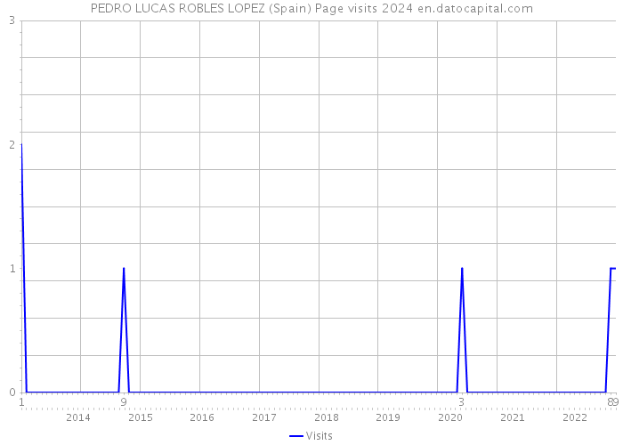 PEDRO LUCAS ROBLES LOPEZ (Spain) Page visits 2024 