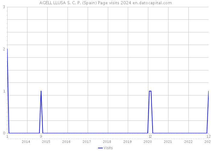 AGELL LLUSA S. C. P. (Spain) Page visits 2024 