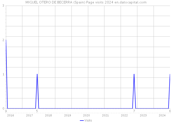 MIGUEL OTERO DE BECERRA (Spain) Page visits 2024 