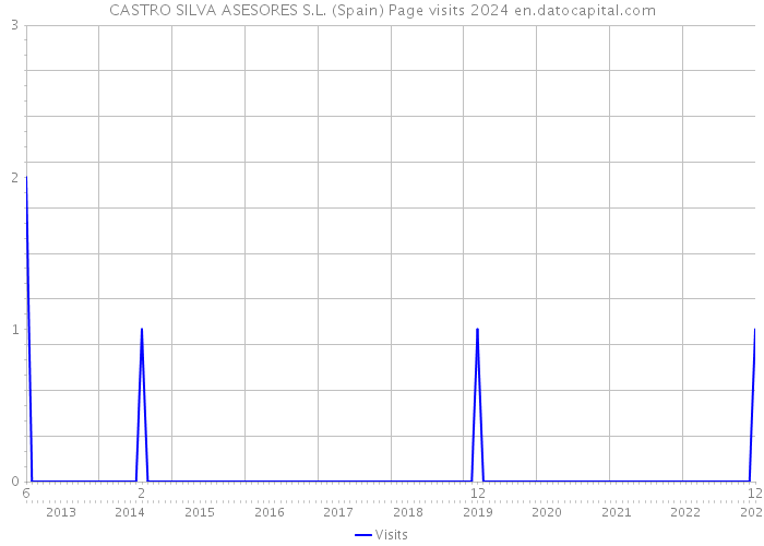 CASTRO SILVA ASESORES S.L. (Spain) Page visits 2024 