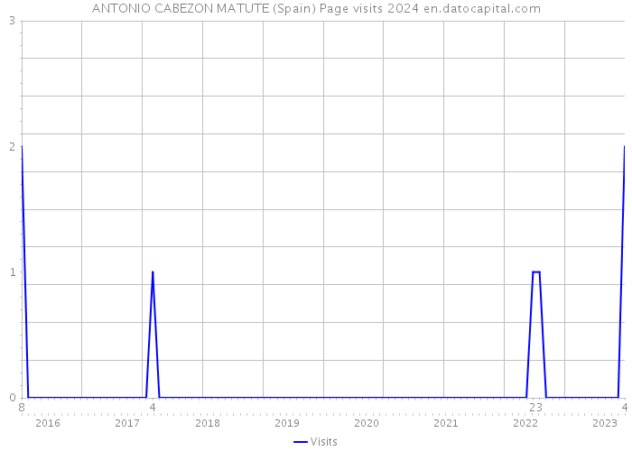 ANTONIO CABEZON MATUTE (Spain) Page visits 2024 
