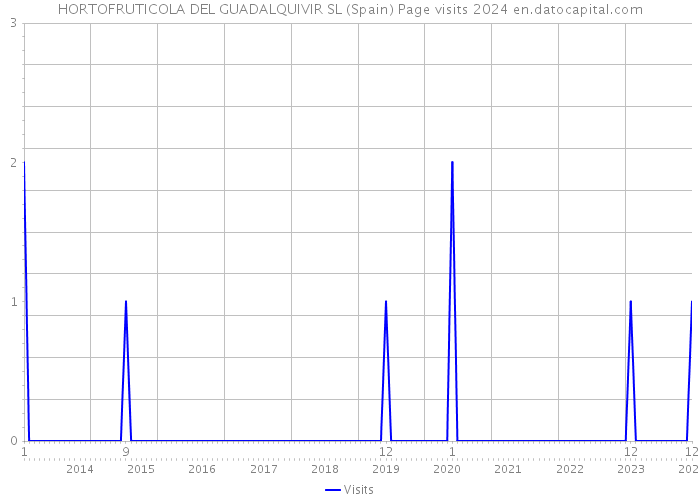 HORTOFRUTICOLA DEL GUADALQUIVIR SL (Spain) Page visits 2024 