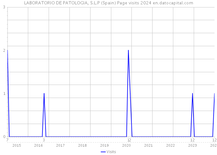 LABORATORIO DE PATOLOGIA, S.L.P (Spain) Page visits 2024 